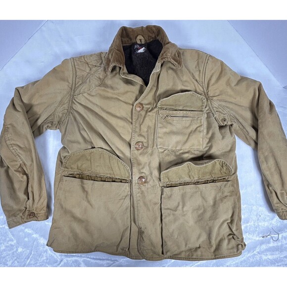 Vintage JC Higgins Sears and Roebucks Lined Duck Hunting Field Jacket Men’s L? - Picture 2 of 8